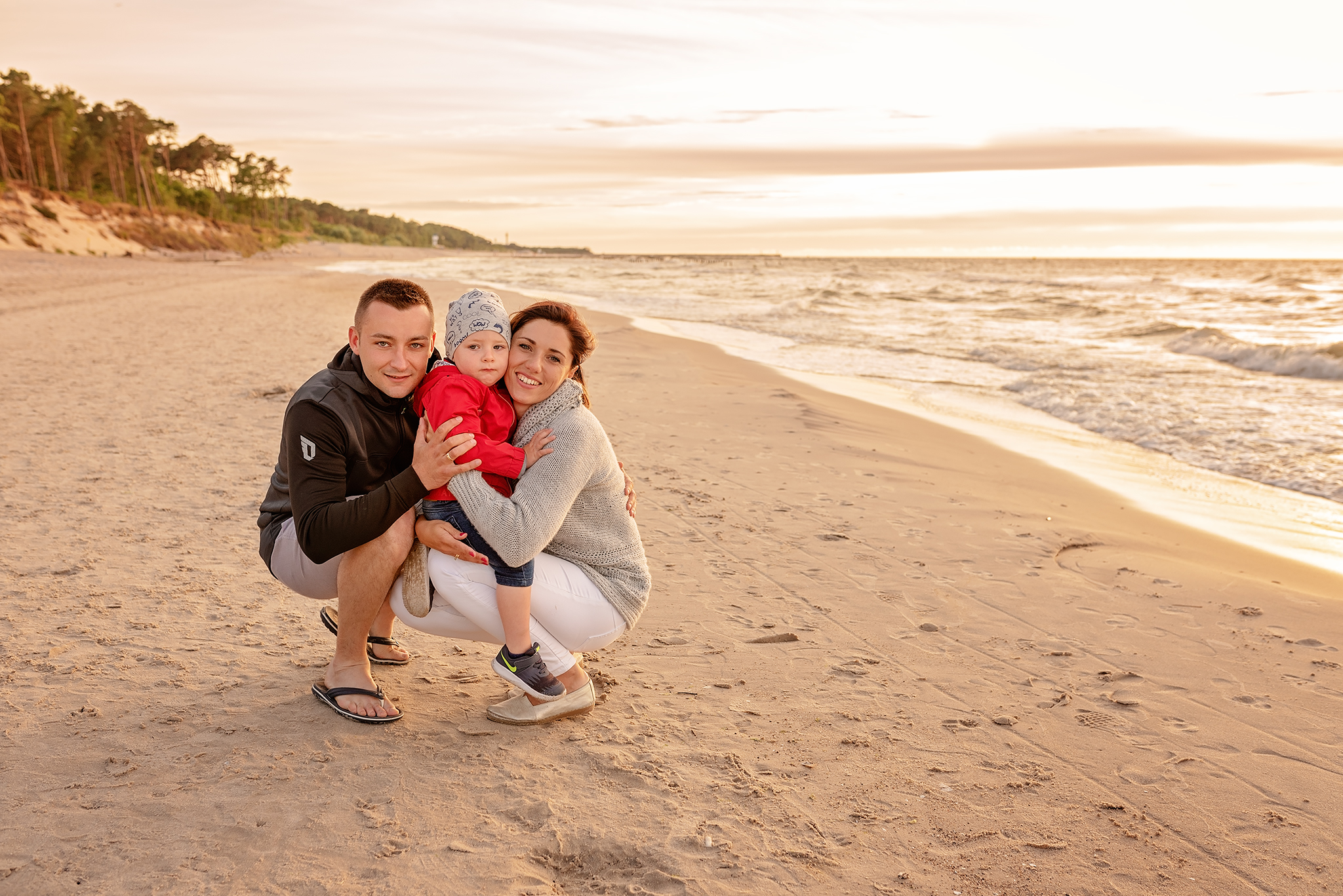 sesja na plaży Ustka Rowy